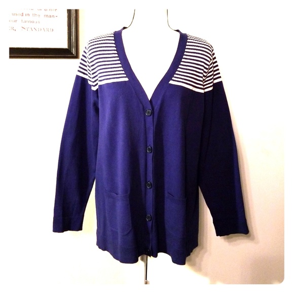 Liz Claiborne V-Neck Cardigan - Picture 1 of 8